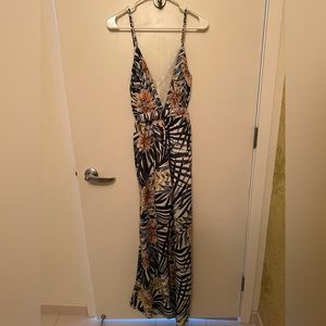 Fashion Nova Tropical Jumpsuit
